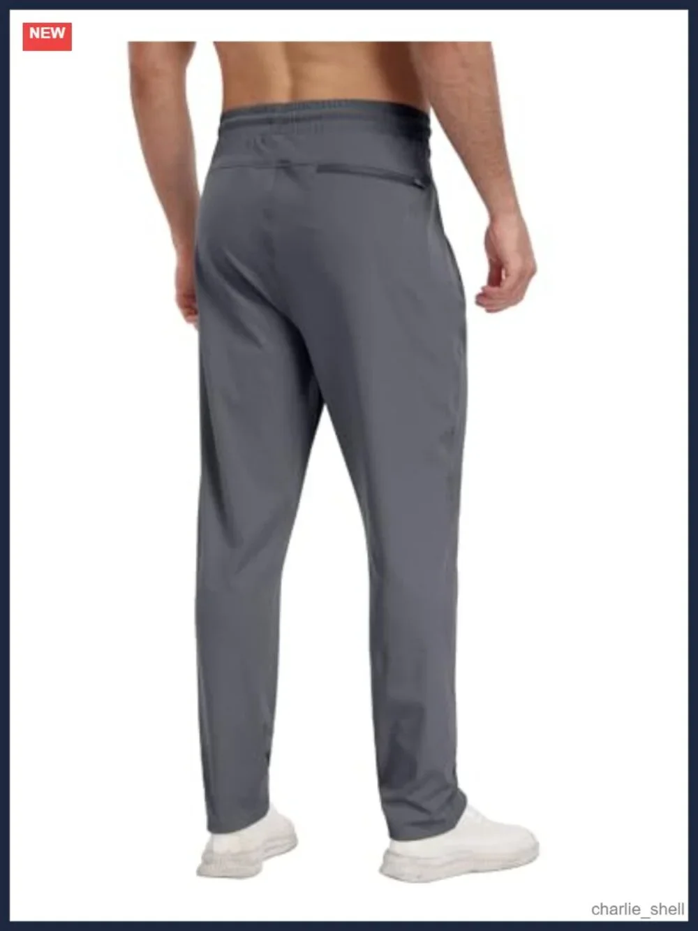 Mens Athletic Sweatpants 3 Pack with Zipper Pockets Joggers Gym Running